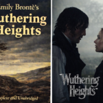 Wuthering Heights novel by Emily Brontë and the 2026 film adaptation poster