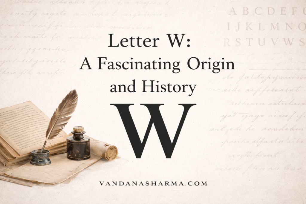 Letter W and its history