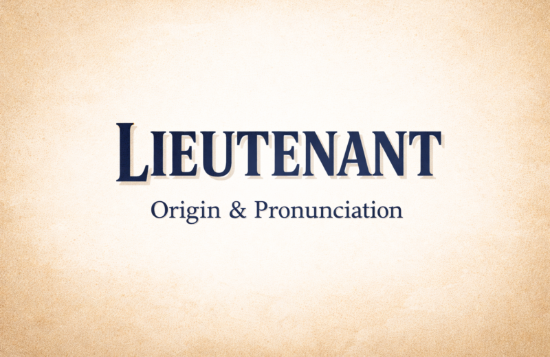 Lieutenant: Meaning, Origin and Pronunciation Explained 1 Lieutenant origin and pronunciation